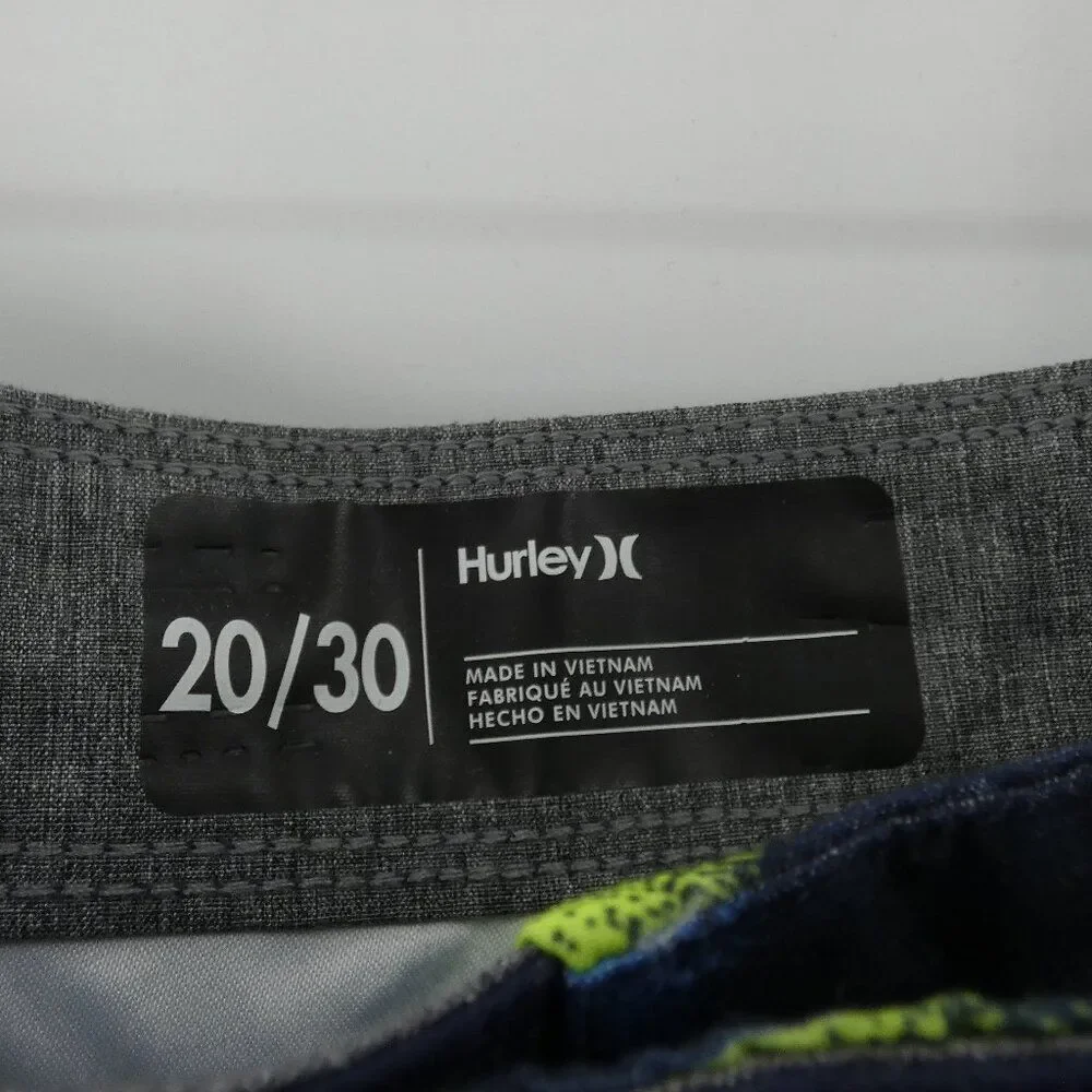 NWT Hurley Obsidian Check Board Shorts Size 20/30